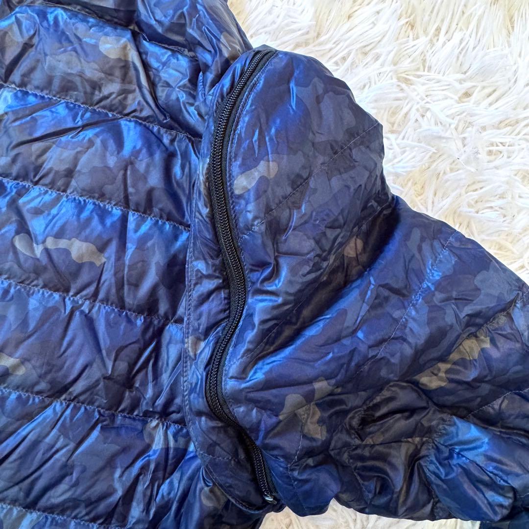 ちえぽん様バーバリー ブラックレーベル 迷彩 ダウンジャケット 2way M紺