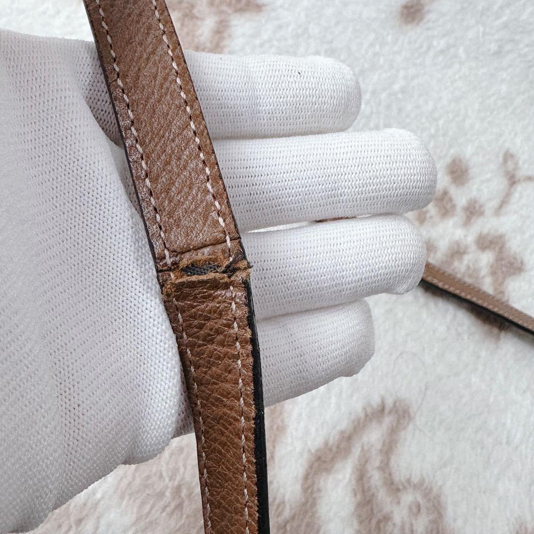 グッチ ブリー スモール バッグ ショルダー GG レザー キャンバス 2WAY