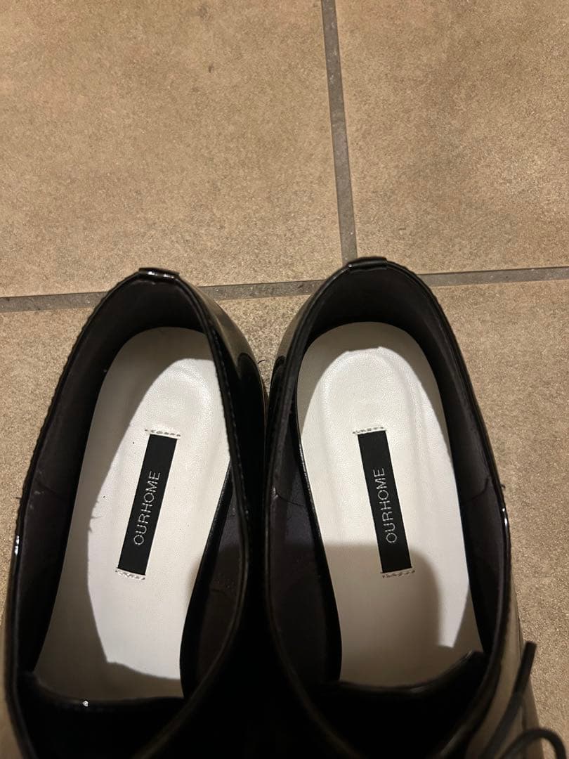 our きれいめレースアップシューズ