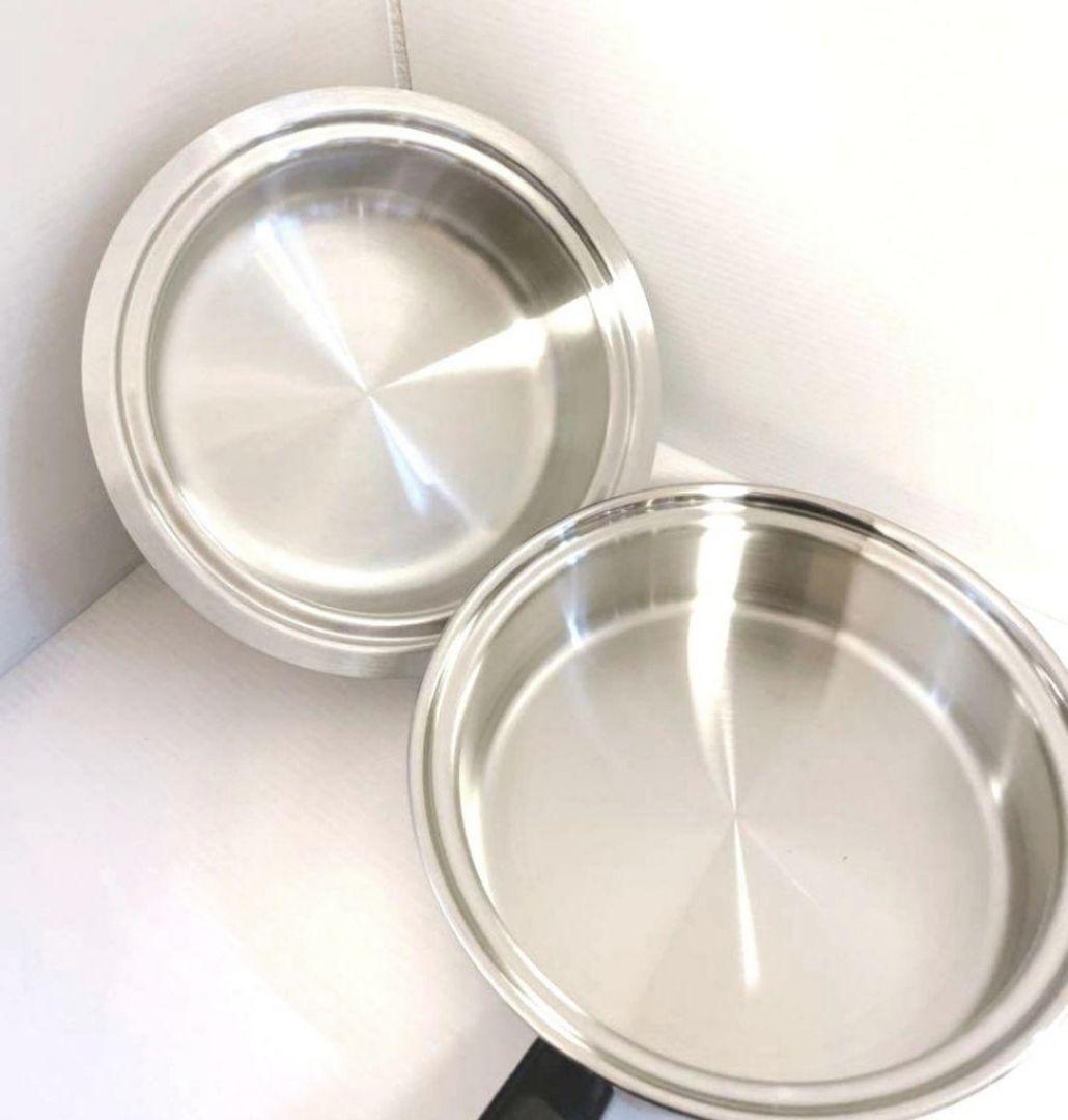 専用IH対応 アムウェイ 美品 Amway 中フライパン 新品付き @↓