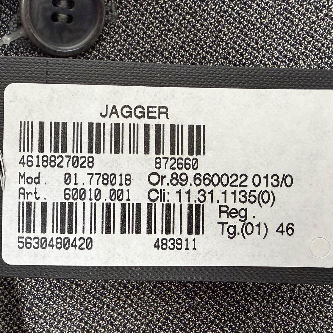 J5161 新品 ジョルジオアルマーニ JAGGER 黒タグスーツ グレー 46