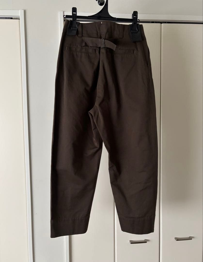 2022AW マーガレットハウエル コットンパンツ2 茶