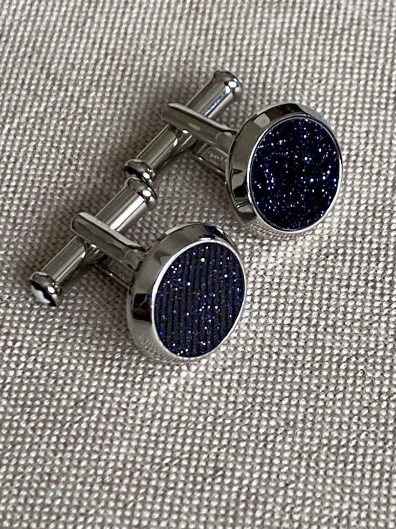 ◾️MONTBLANC ◾️マイスターシュテュックブルーゴールドストーンカフリンクス