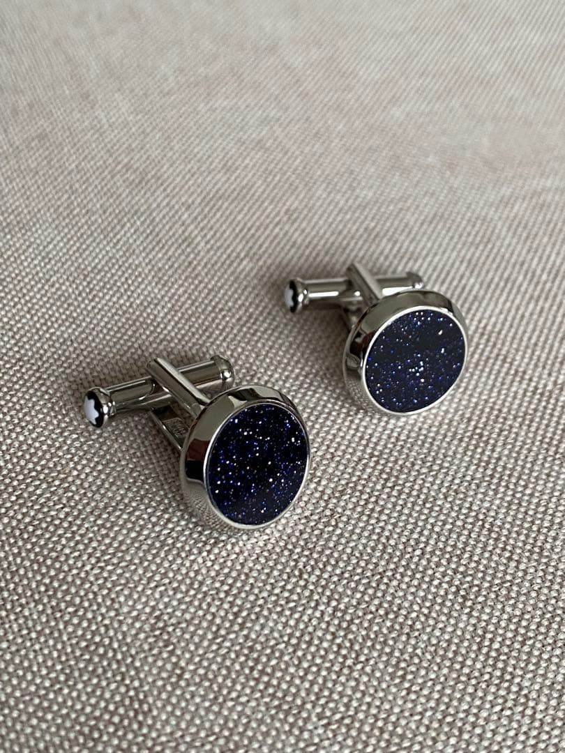 ◾️MONTBLANC ◾️マイスターシュテュックブルーゴールドストーンカフリンクス