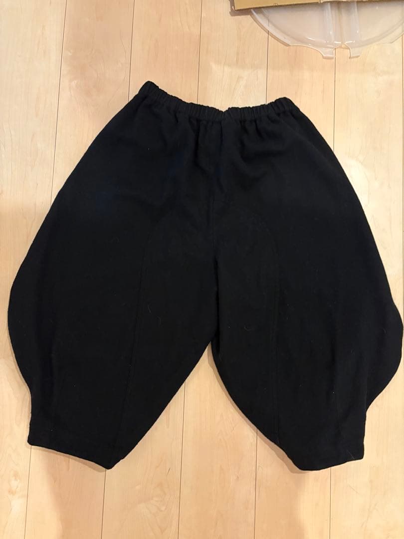 ブラック コムデギャルソン 寅壱パンツ バルーンパンツ ウール XS