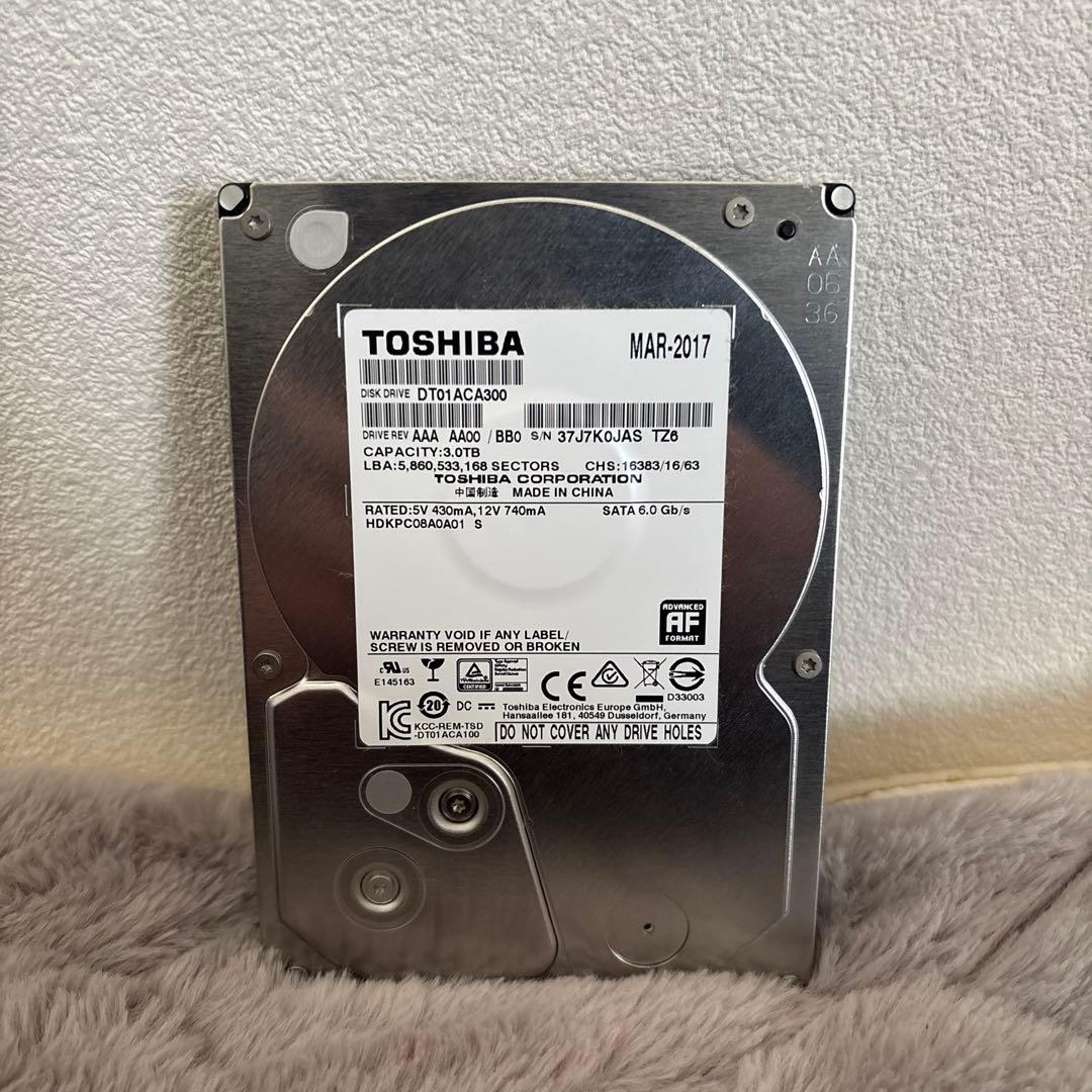 東芝 TOSHIBA HDD 3TB DT01ACA300