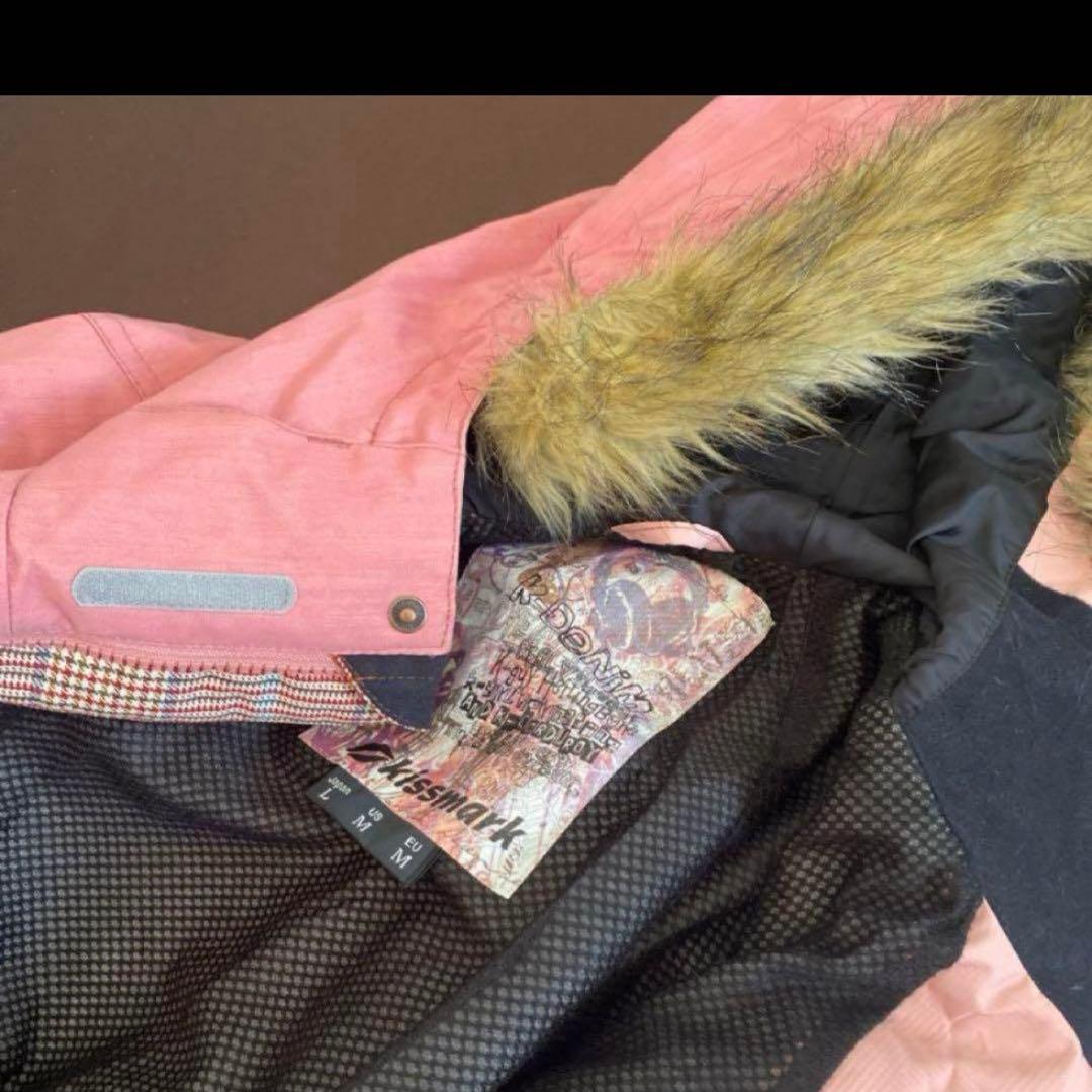 キスマーク kissmark スキーウェア スノーボード Lサイズ　ピンク