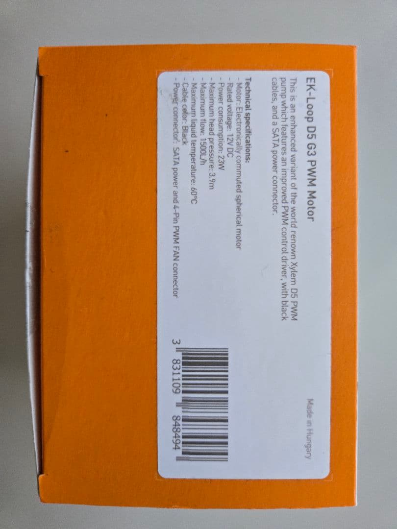 EK-Loop D5 G3 PWM Motor 本格水冷用ポンプ