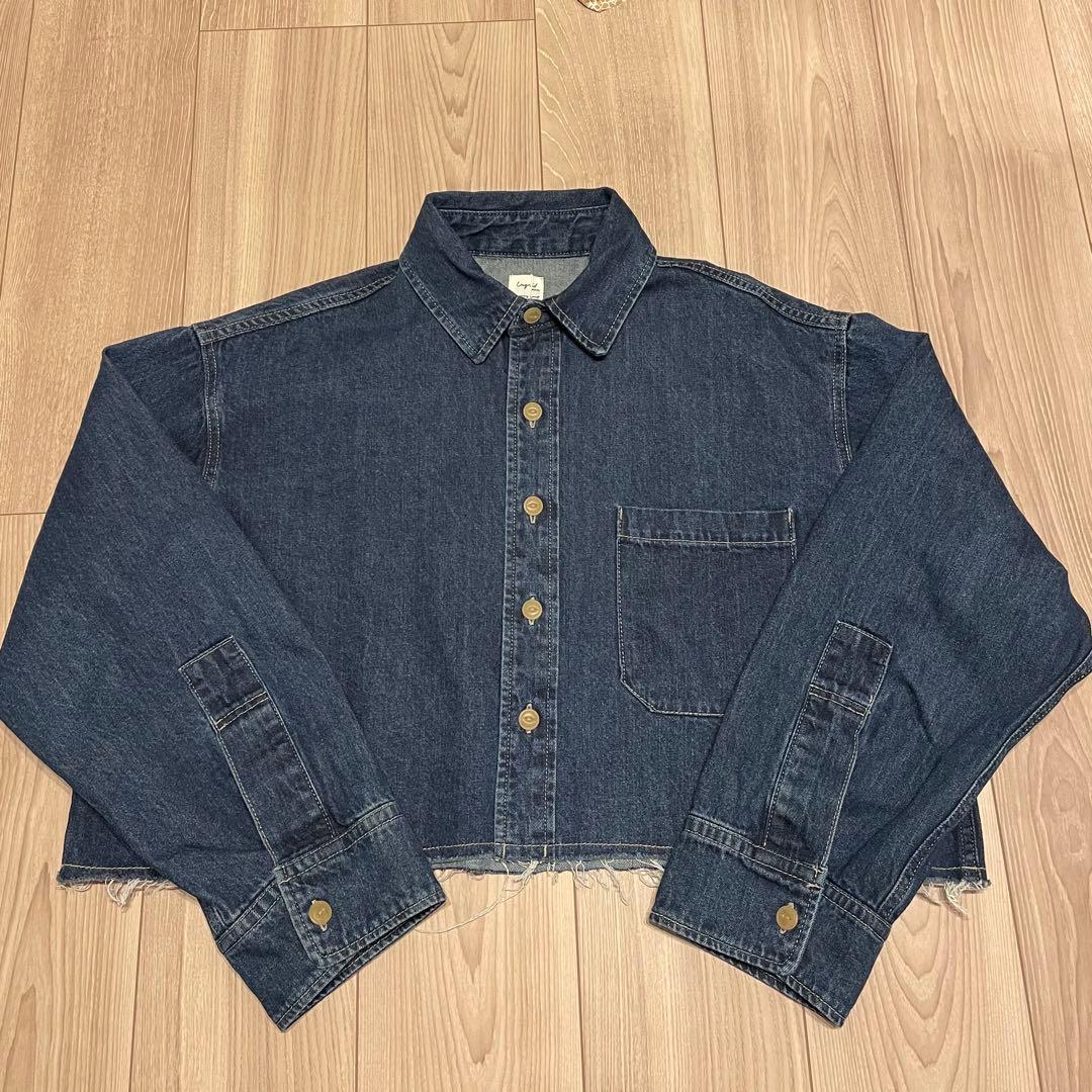 【新品タグ付】アングリッドungridカットオフショートデニムシャツ Gジャン