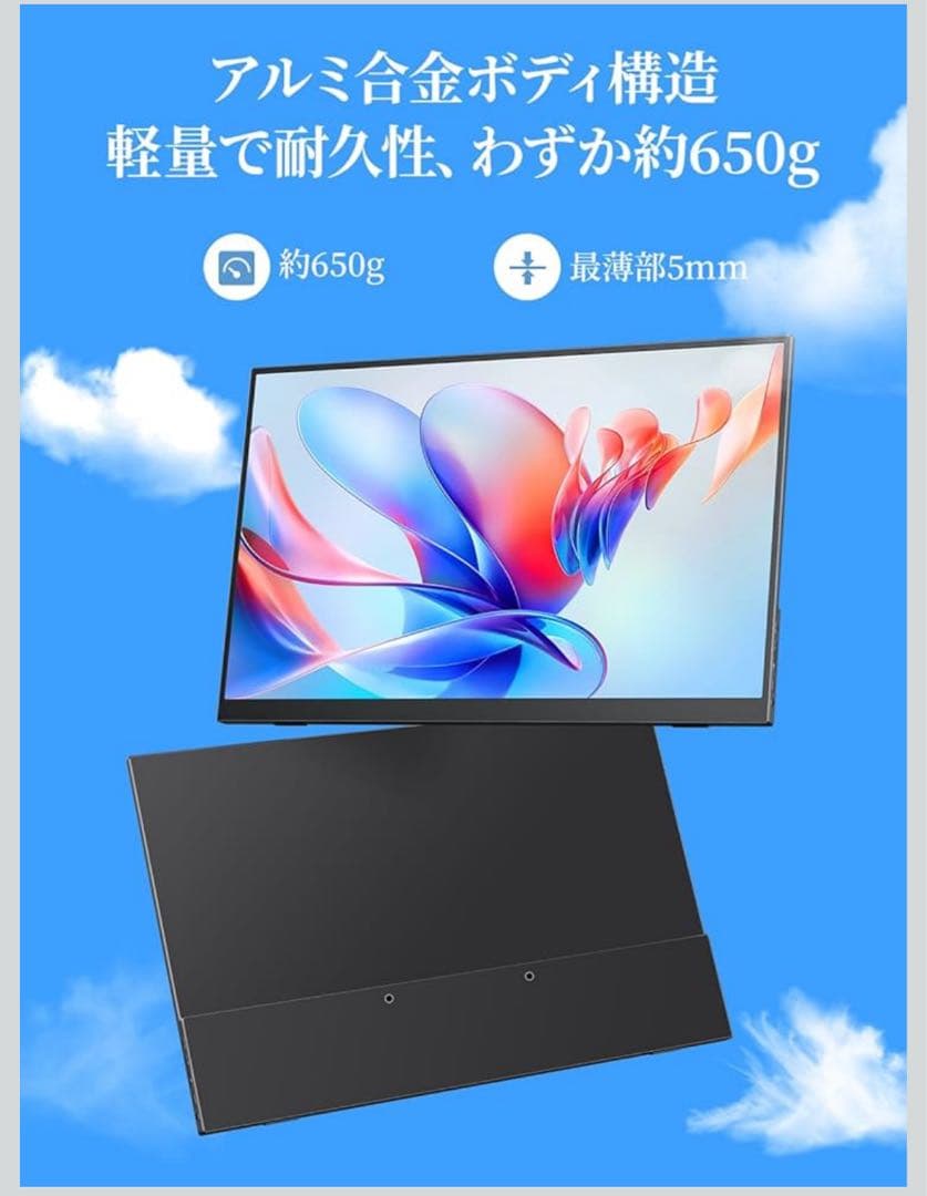 新品)cocopar15.6インチ モバイルモニター
