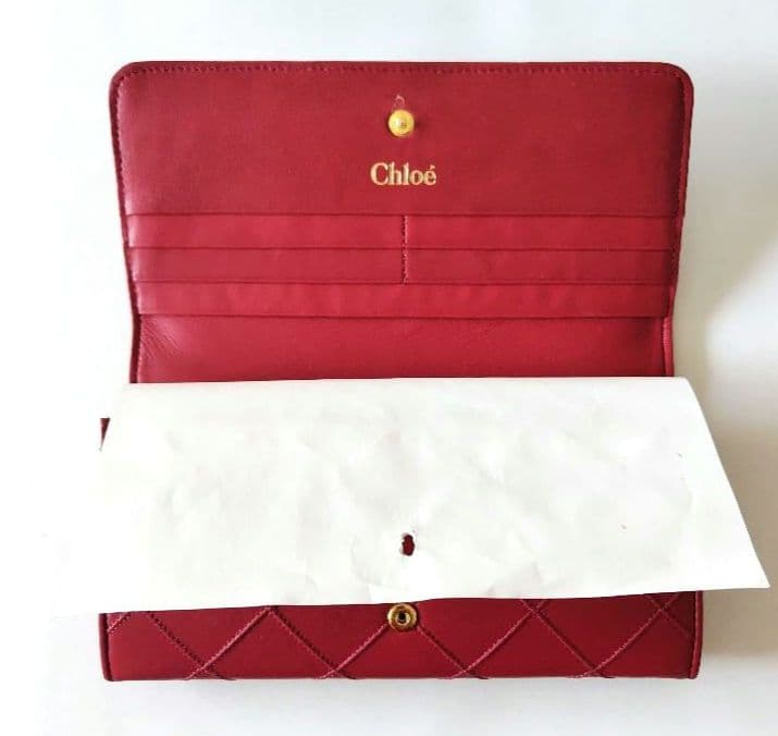 【未使用】Chloe　クロエ　レディース　長財布　ラムスキン