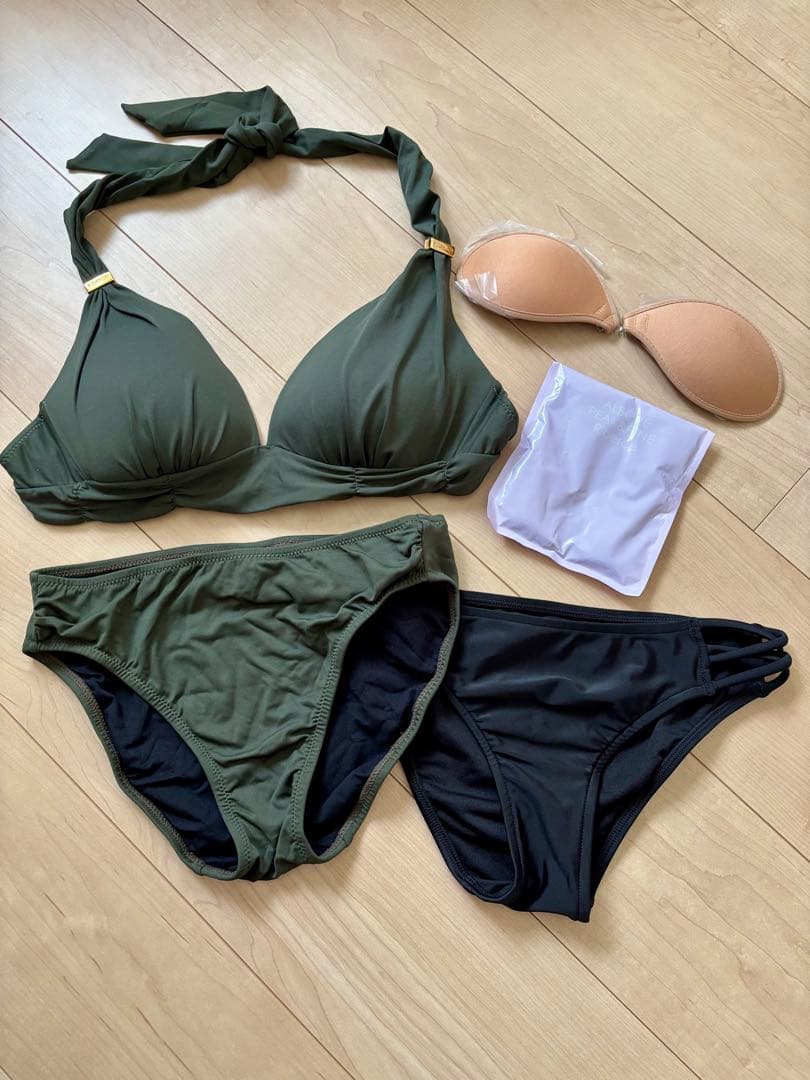 【ほぼ新品セット売り】　PEAK&PINE セパレート水着 Lサイズ グリーン