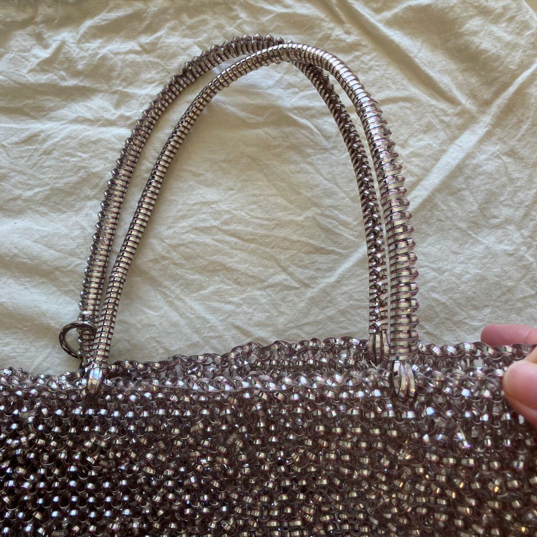 アンテプリマ シルバーピンク ワイヤーバッグ