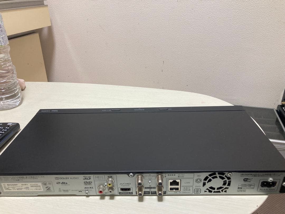 SHARP 2B-C108W1 ブラック ブルーレイレコーダー