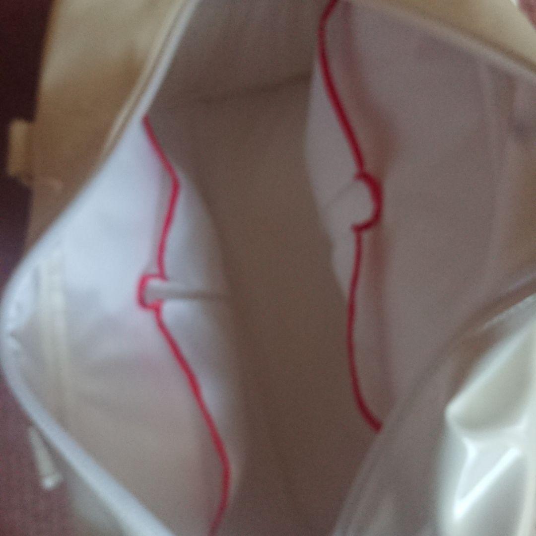 に*く様 新品未使用 ユニクロ 錦織圭 ボストンバッグ エナメル ホワイト②