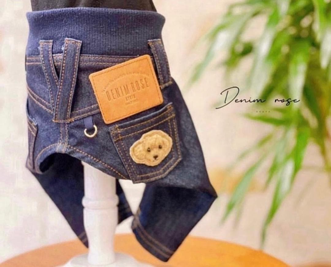 DENIM ROSE ワッペンデニムパンツ