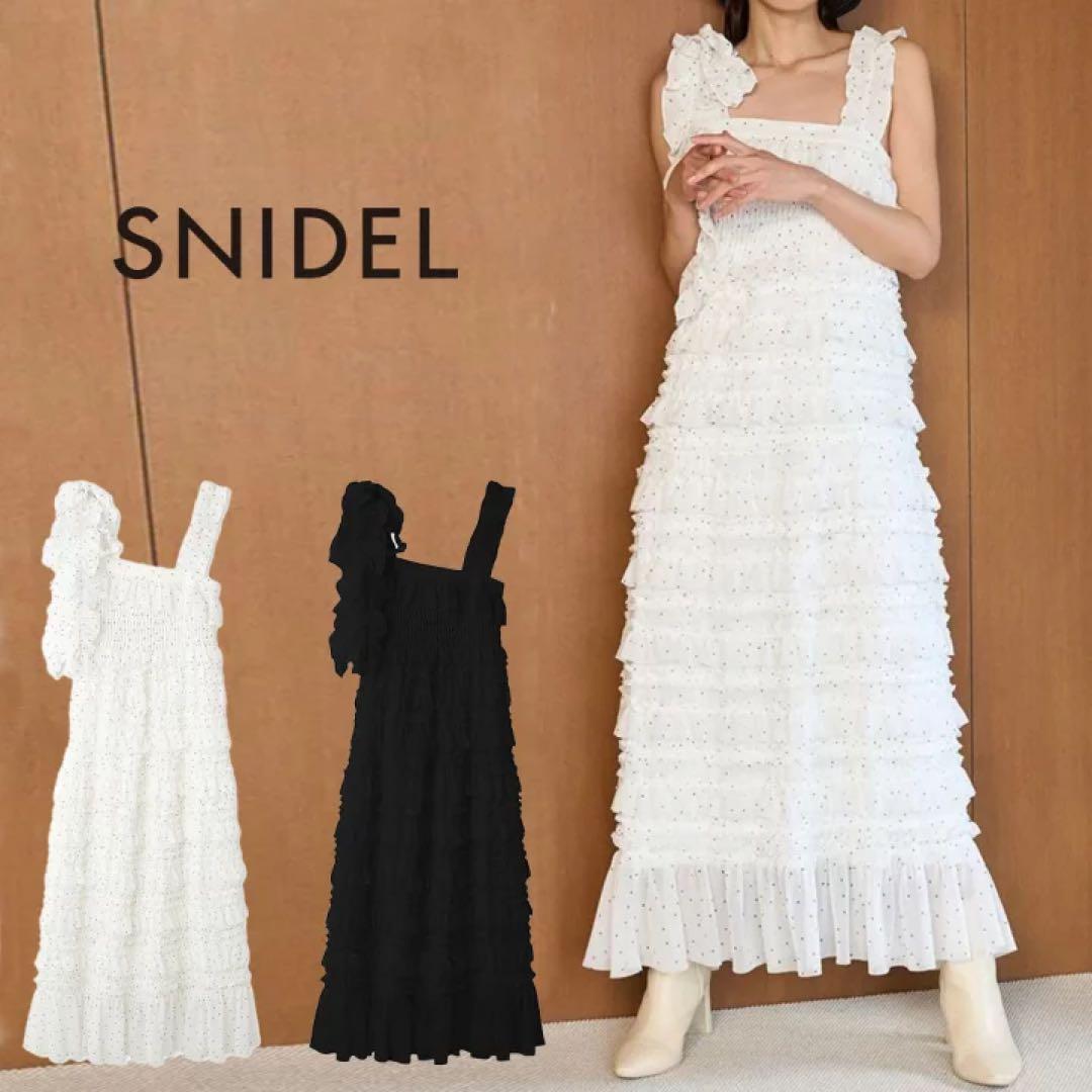 SNIDEL ショルダーリボンキャミワンピース swfo251125 サイズ1