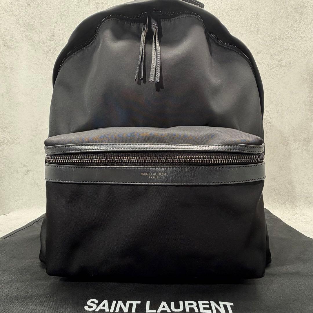 【美品】サンローラン シティ リュック バックパック ブラック