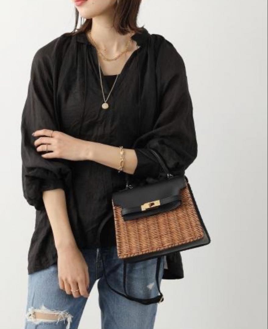 The Bagmati バグマティ 2way かごバッグ　ショルダー　レザー