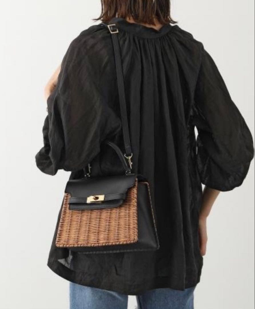 The Bagmati バグマティ 2way かごバッグ　ショルダー　レザー