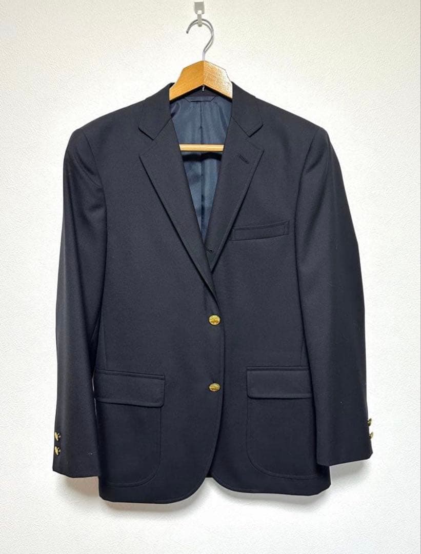 sequoiav8ブルックスブラザーズ　金ボタンシングル　3釦段返ブレザー