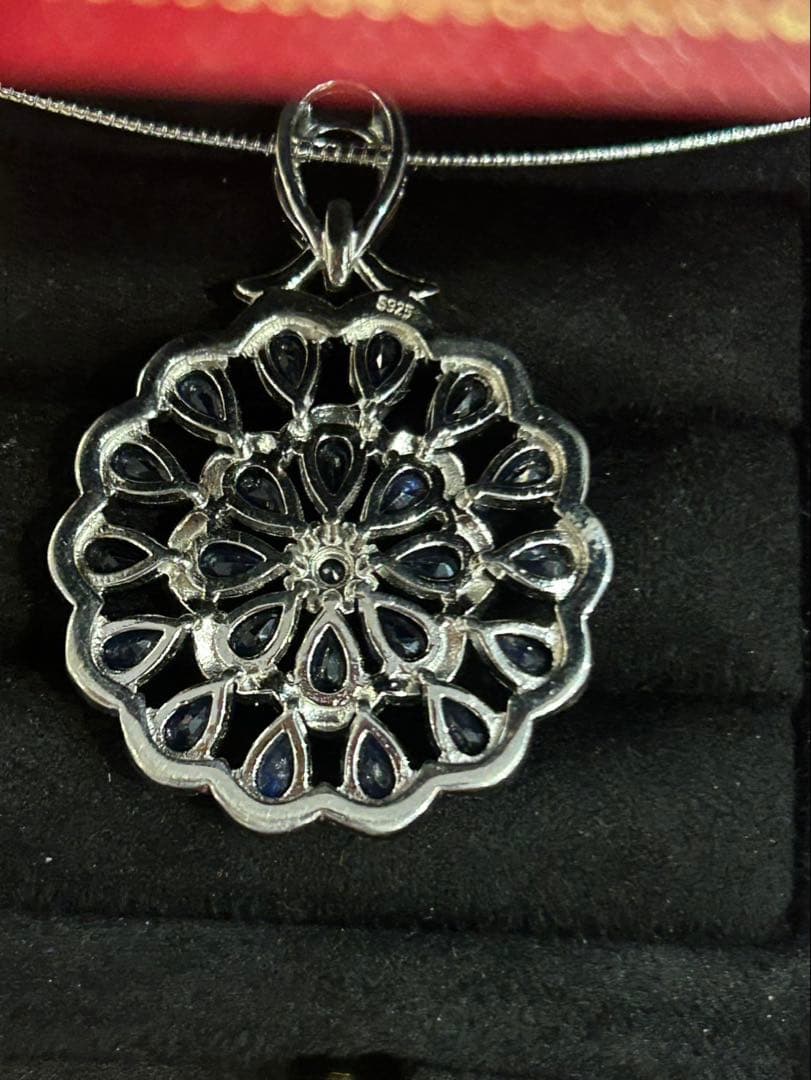 t*a様 天然石サファイアデザインネックレス2点セット➕サージカルネックレス