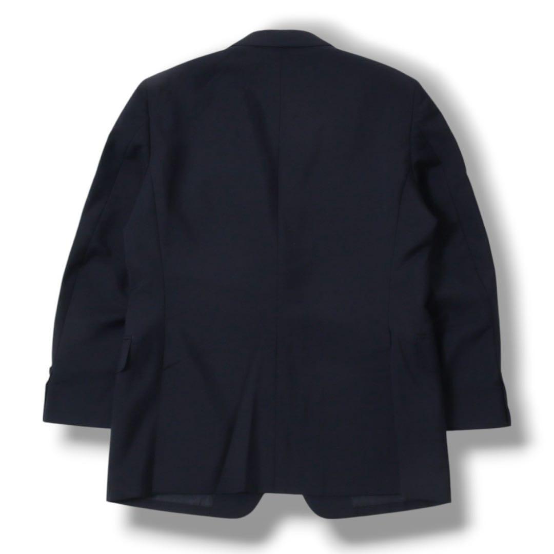 BURBERRY バーバリー 金ボタン ウール×モヘア テーラードジャケット 紺