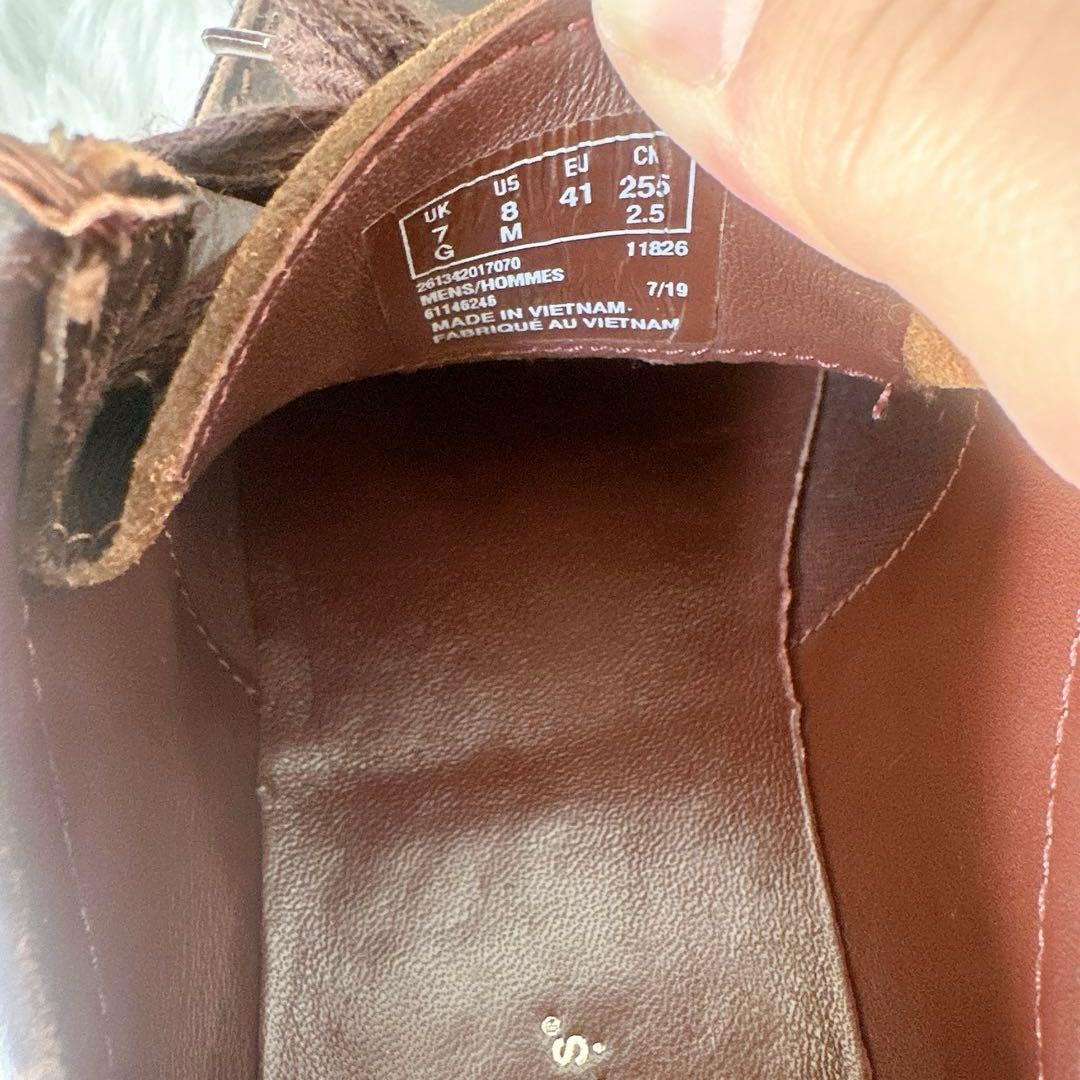 クラークス ナタリー ダーク ブラウン レースアップ レザー 25.5cm