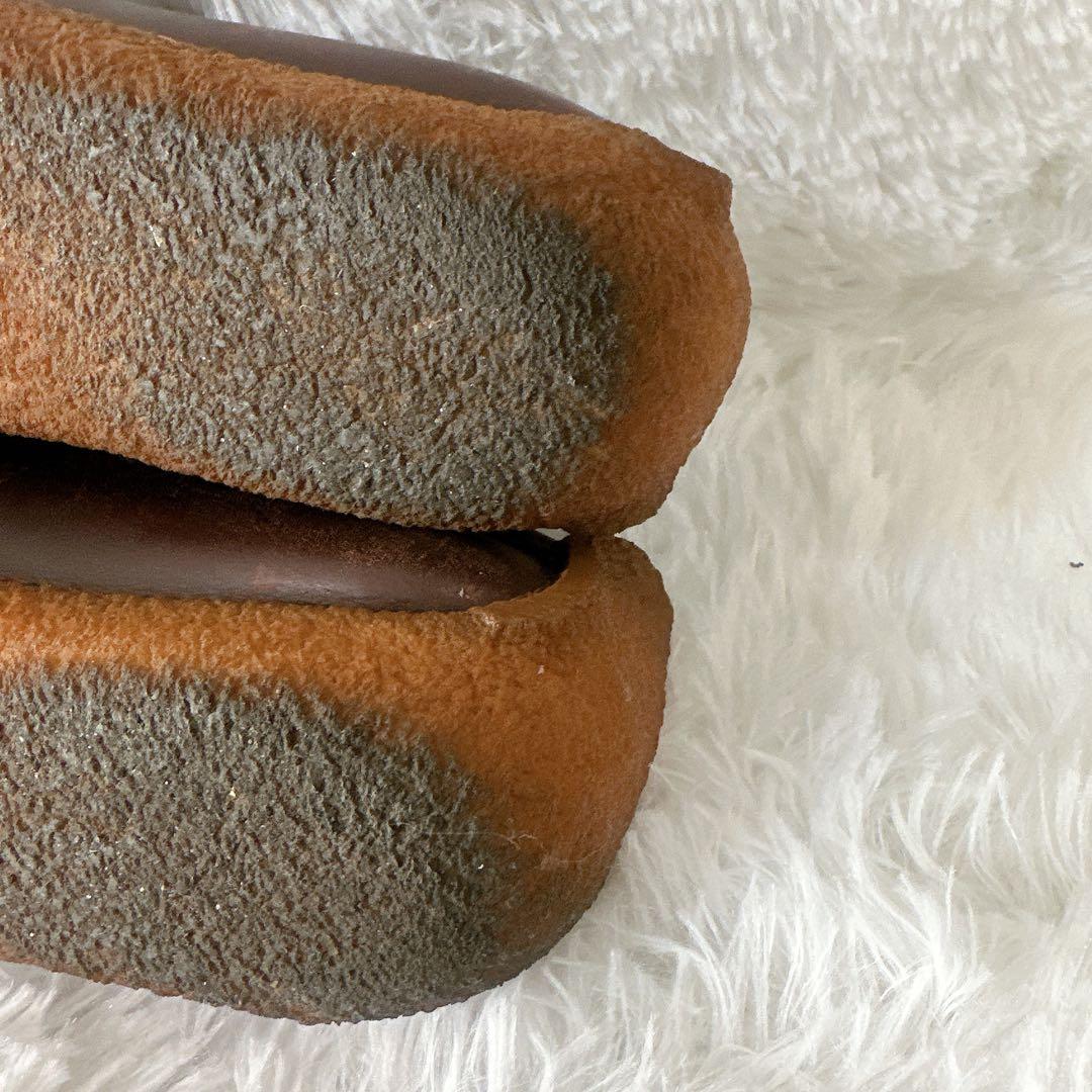 クラークス ナタリー ダーク ブラウン レースアップ レザー 25.5cm