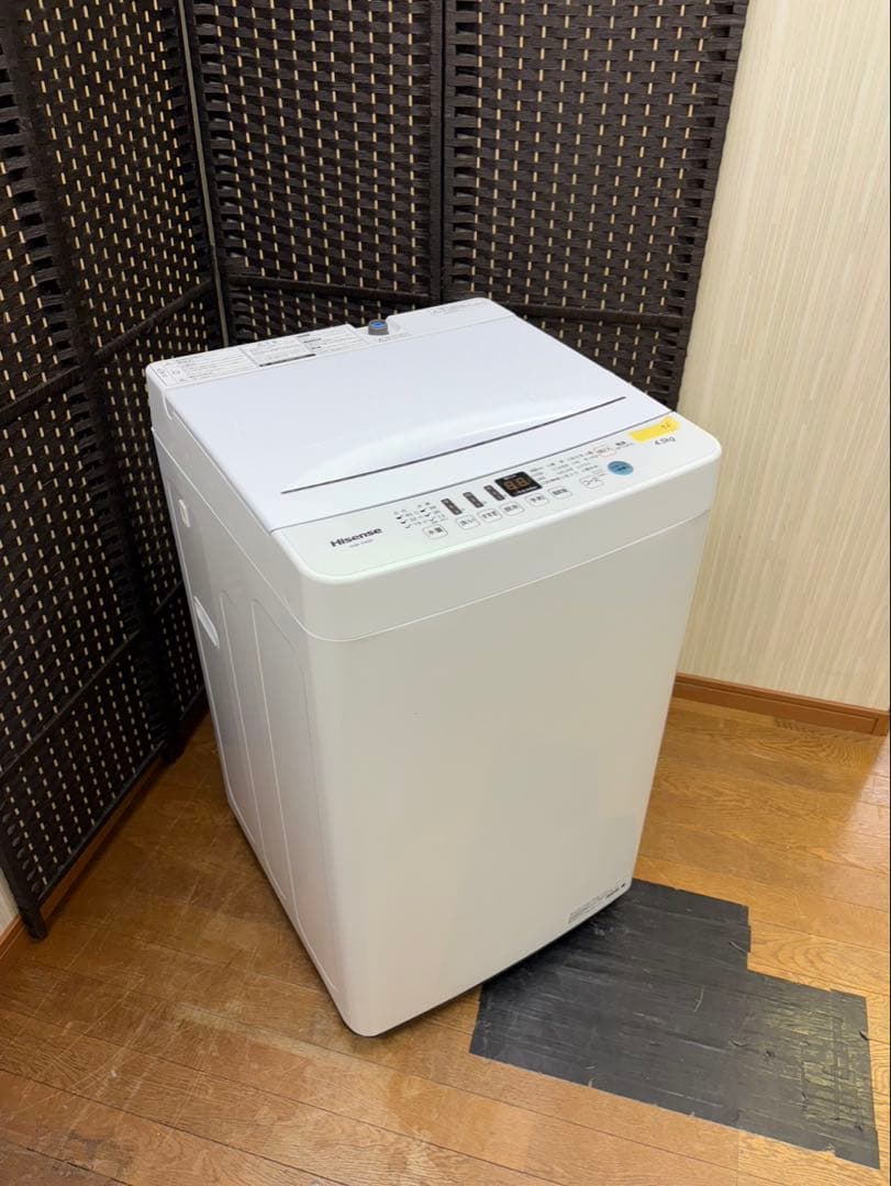 #76 洗濯機 Hisense 2021年 4.5kg HW-T45D