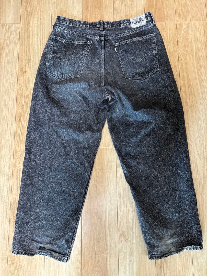 Levi's シルバータブバギーパンツ復刻 W36L30 ケミカルウォッシュ