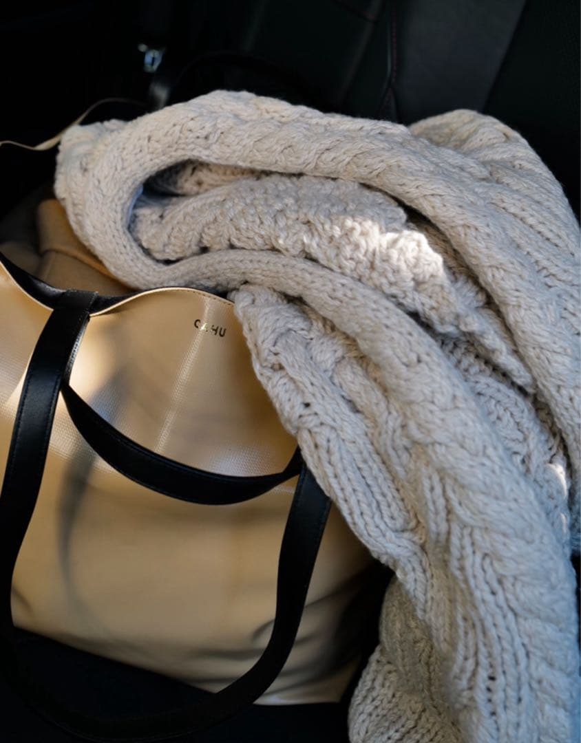 HER. 未使用 ハンドニットカーディガン ベージュ エトレ