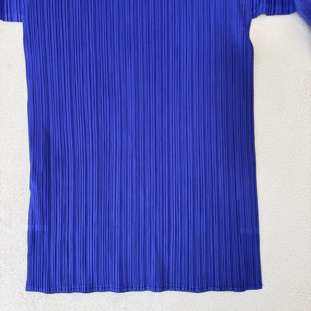 極美品✨ISSEY MIYAKE プリーツ　パープル　長袖　トップス