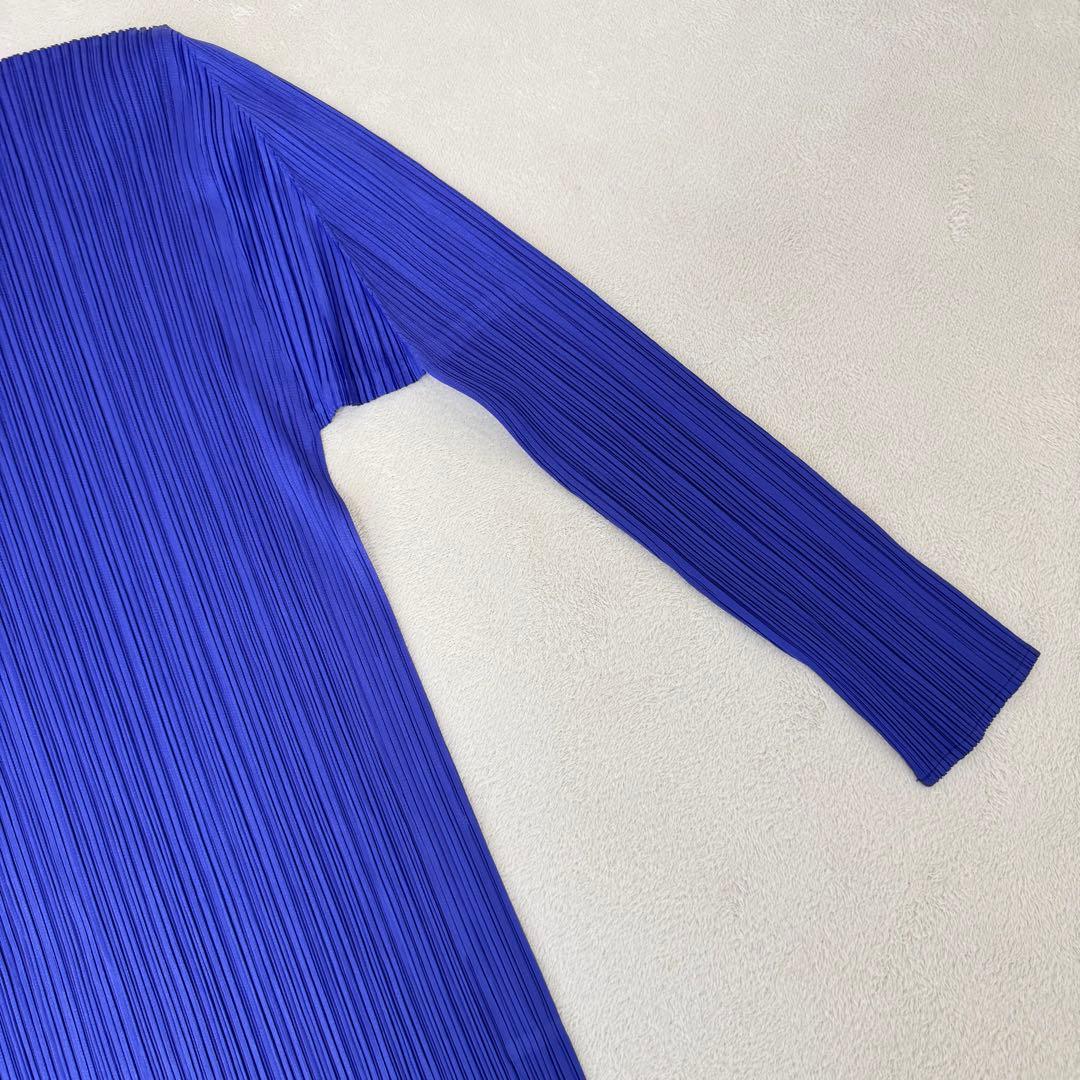 極美品✨ISSEY MIYAKE プリーツ　パープル　長袖　トップス