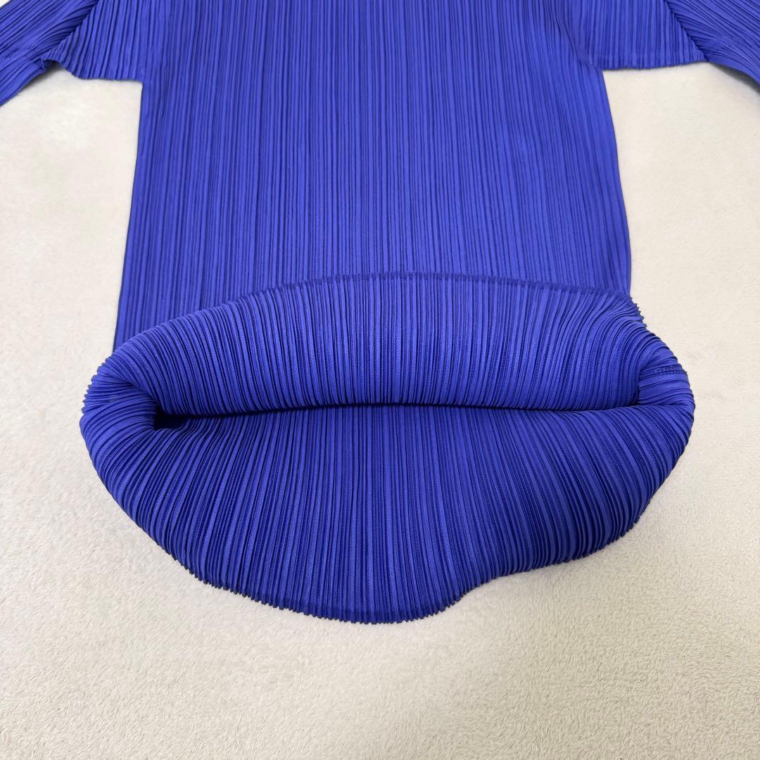 極美品✨ISSEY MIYAKE プリーツ　パープル　長袖　トップス