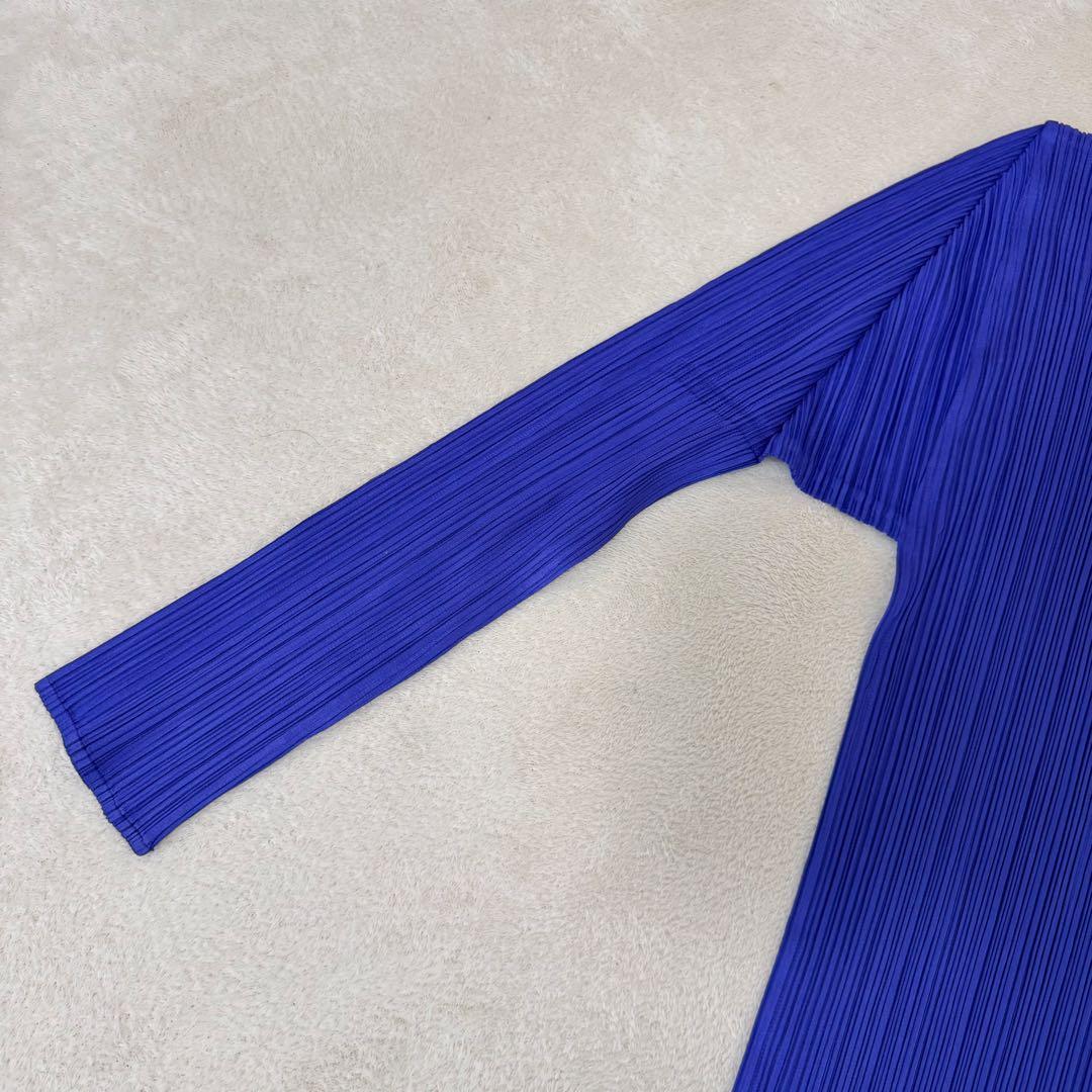極美品✨ISSEY MIYAKE プリーツ　パープル　長袖　トップス