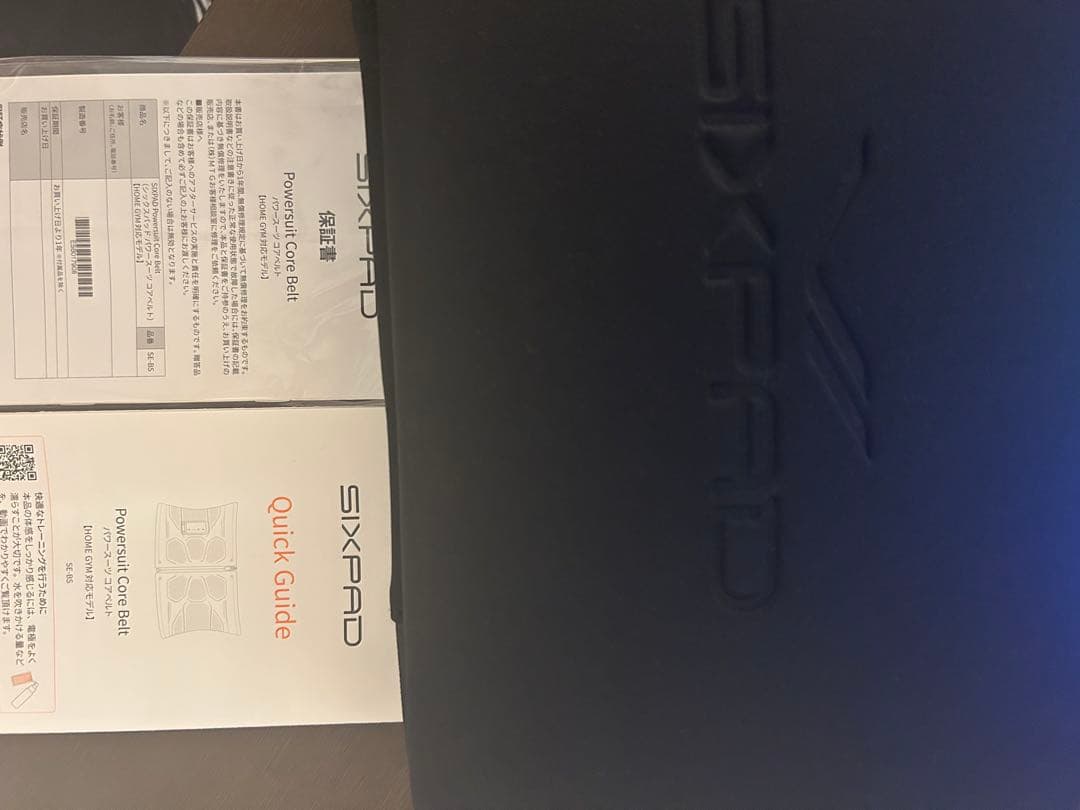 SIXPAD abs beltブラック　M