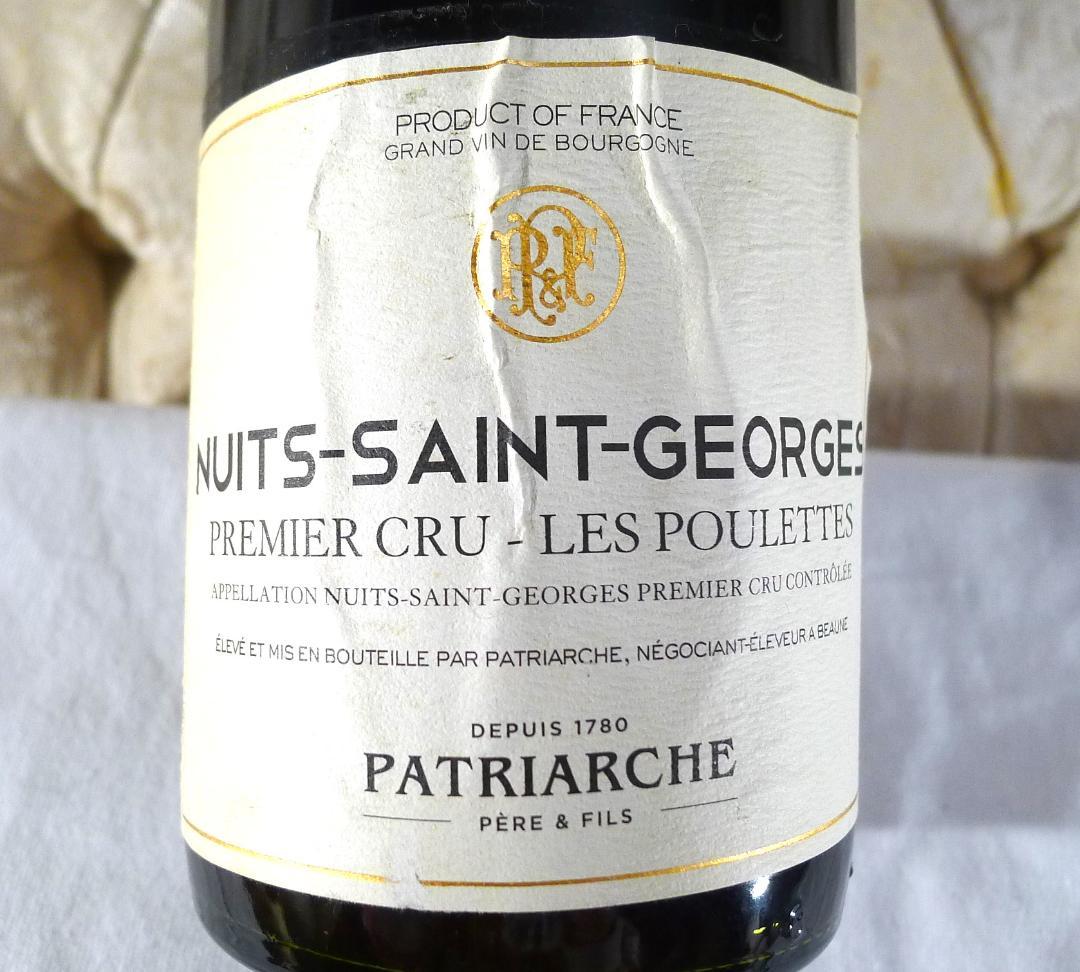 【PATRIARCHE２０１０】ニュイサンジョルジュ赤ワインブルゴーニュ未開栓品