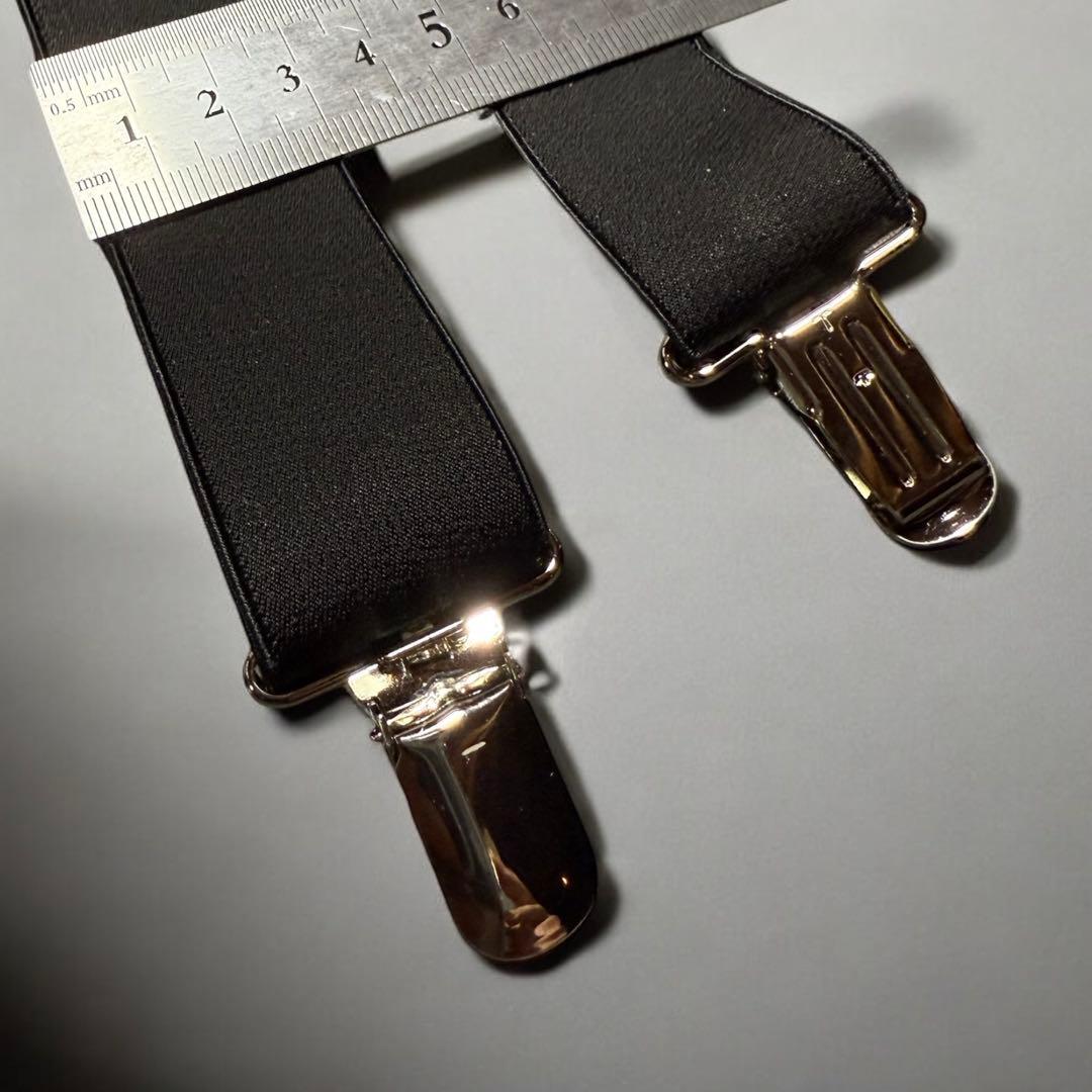 90sヴィンテージYohji Yamamotoゴム式 ロゴエンボス サスペンダー