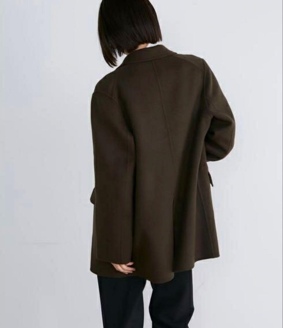 新品　未使用　定価6万　INED イネド　ダブルテーラジャケットコート　7号