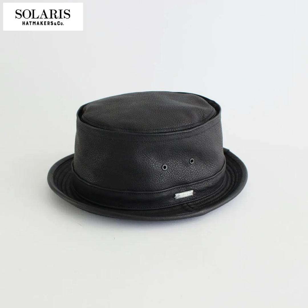 箱無し　SOLARIS HATMAKERS & Co. レザーポークパイハット