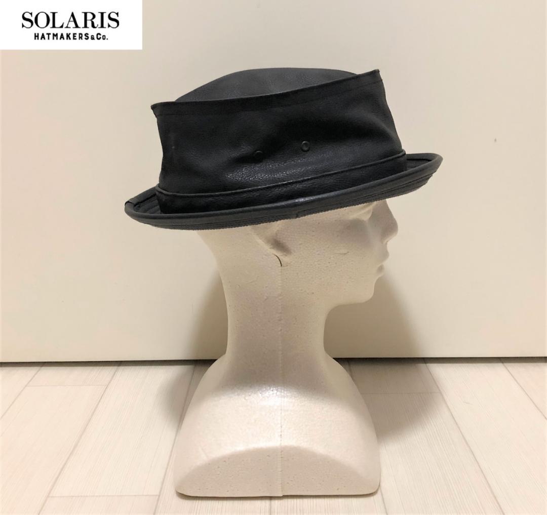 箱無し　SOLARIS HATMAKERS & Co. レザーポークパイハット