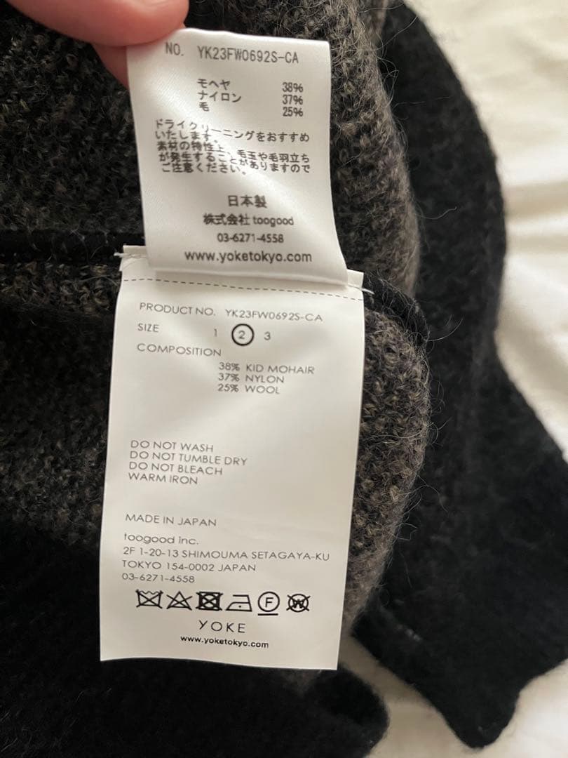 YOKE モヘアニット carol 別注Ben JQ Crew neck