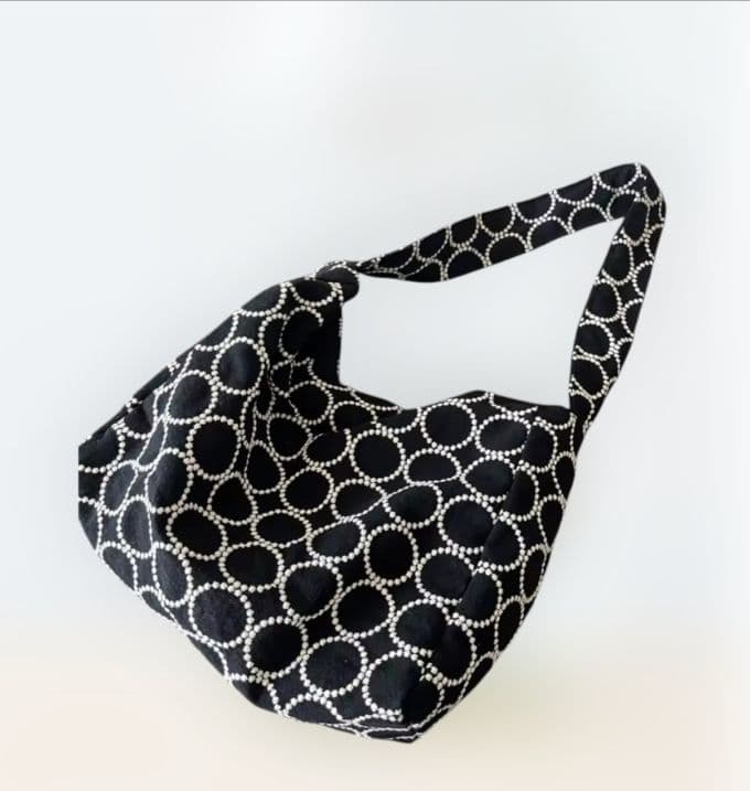 ハンドメイド　タンバリン　ショルダー　バッグ　ミナペルホネン