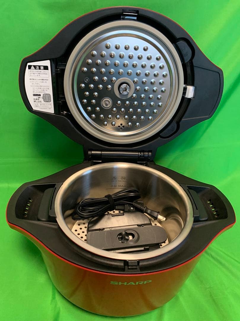 美品ヘルシオ ホットクック KN-HW24C-R 水なし自動調理鍋2018年製