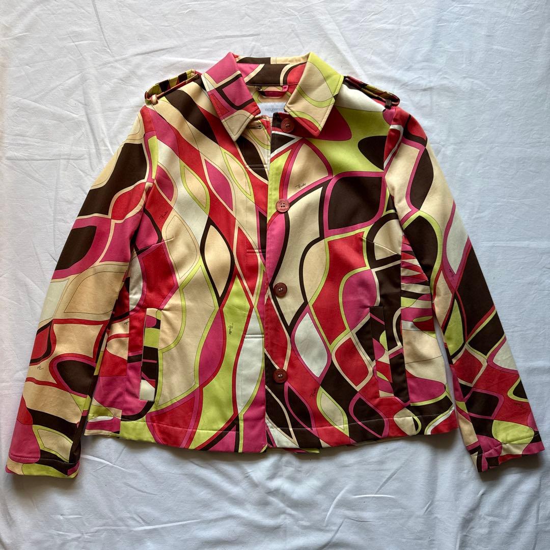 EMILIO PUCCI テーラードジャケット マルチカラー