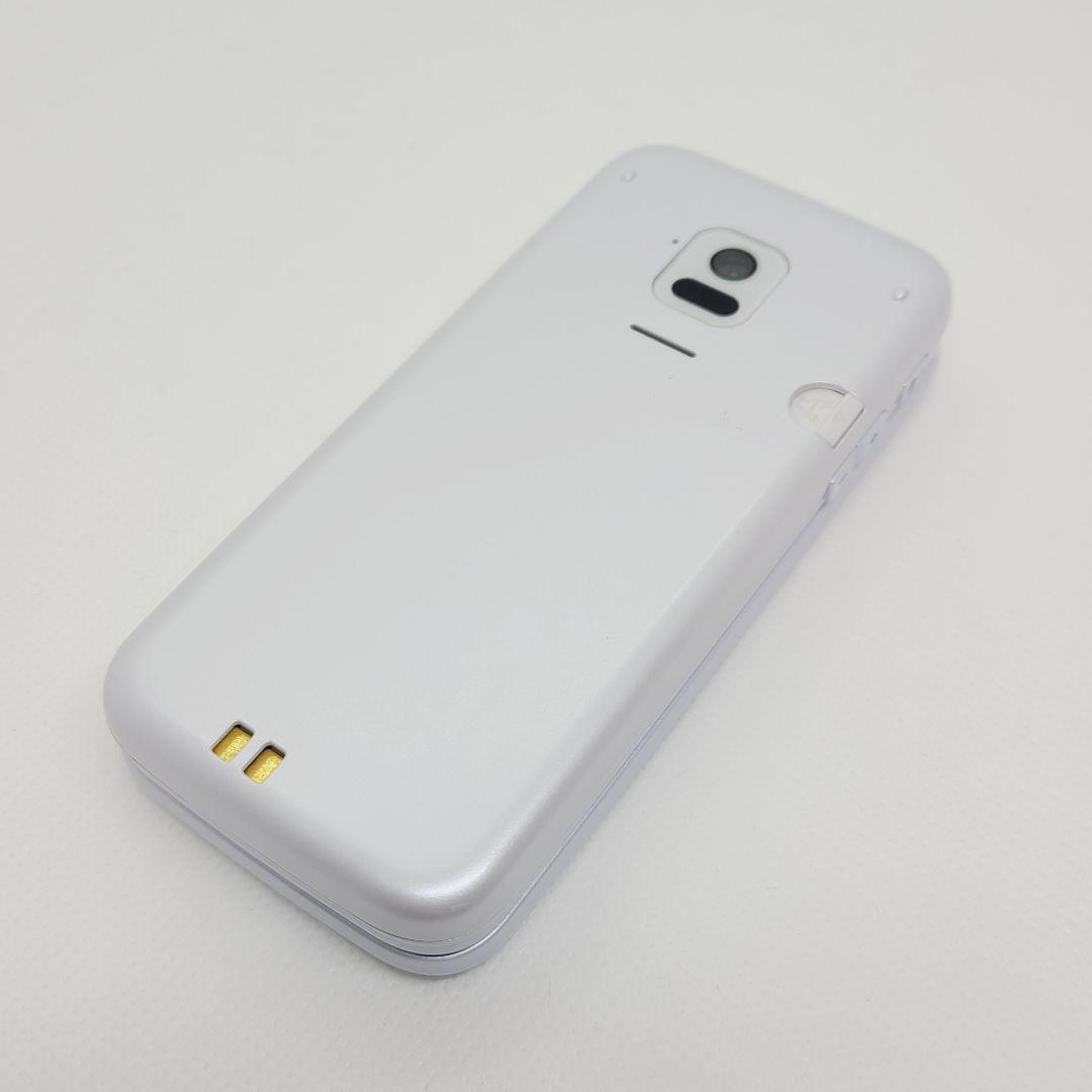 SIMフリー 富士通 らくらくホン F-01M ホワイト 新品バッテリー