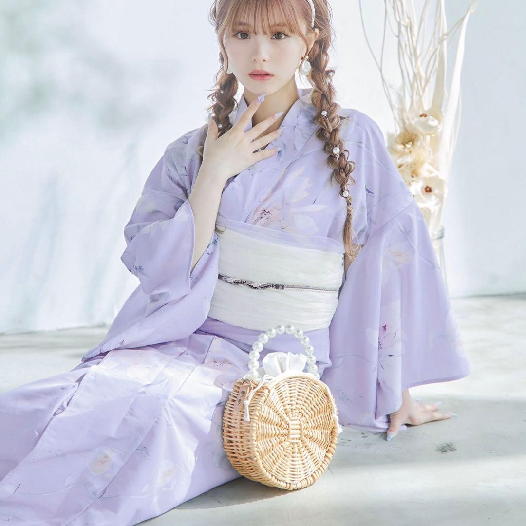 Sugar nine 浴衣 セット ライラック むらさき 紫 パープル