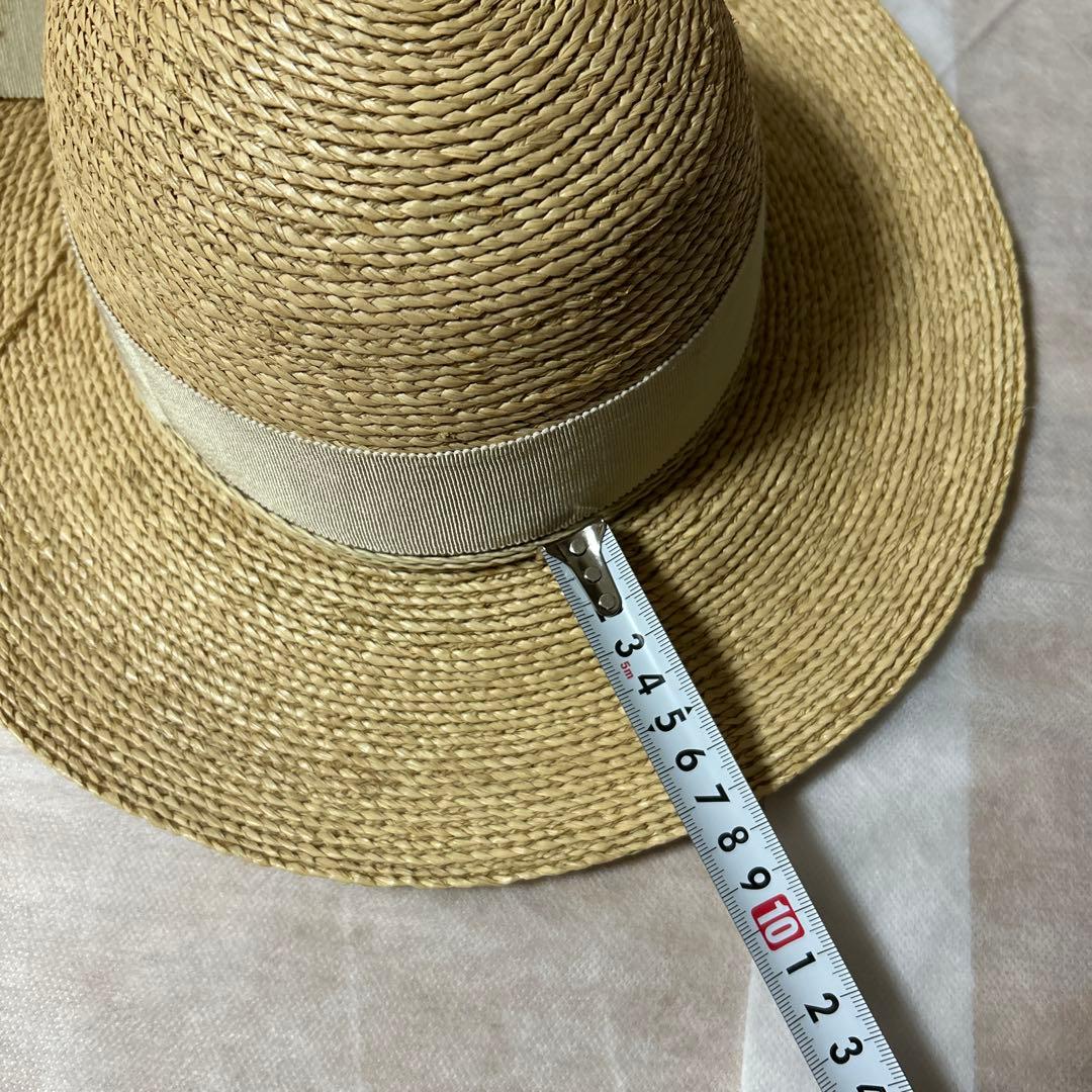 ✨美品✨ヘレンカミンスキー　麦わら帽子　リボン付　ラフィアハット