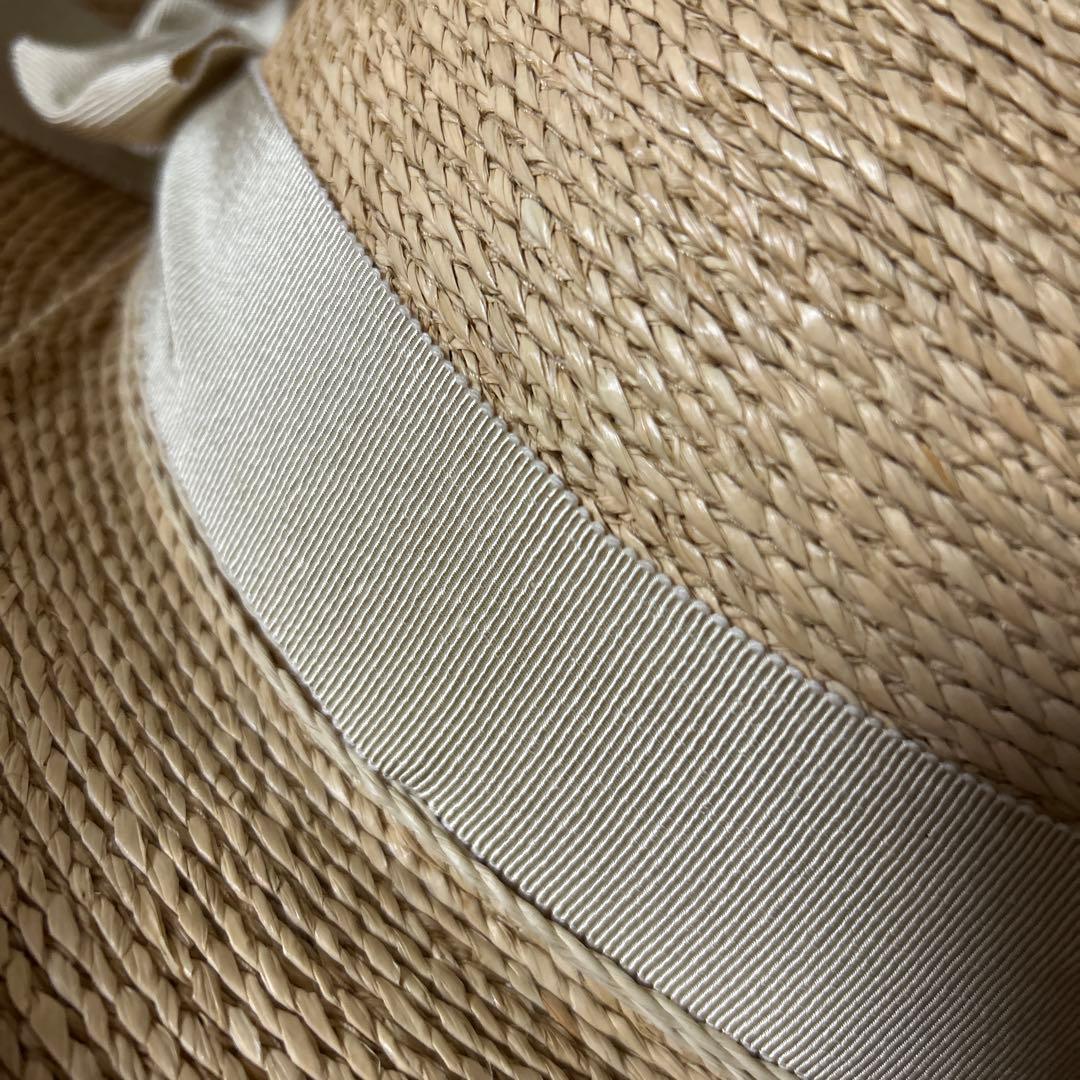 ✨美品✨ヘレンカミンスキー　麦わら帽子　リボン付　ラフィアハット